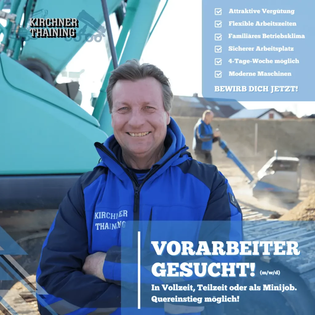 Arbeiten im Team Kirchner – Karriere im Tiefbau bei Landsberg