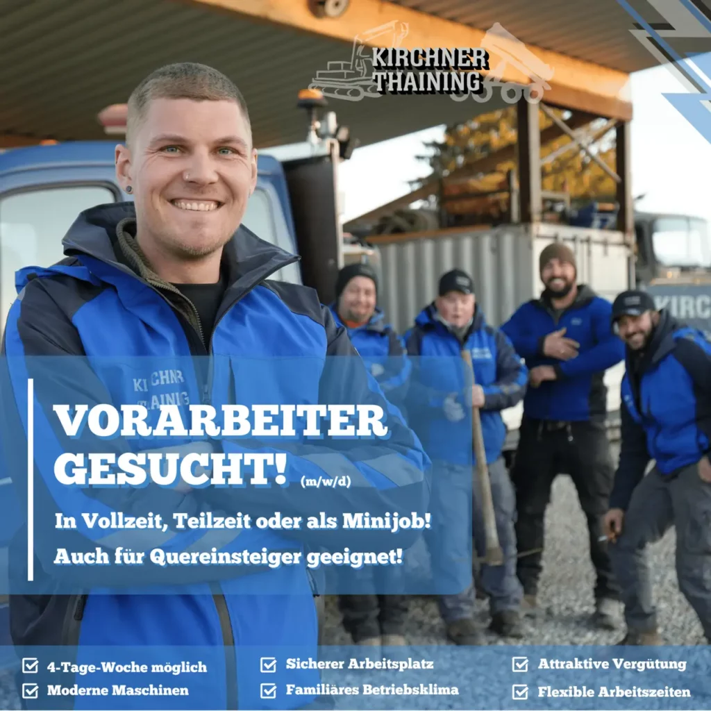 Arbeiten im Team Kirchner – Karriere im Tiefbau bei Landsberg
