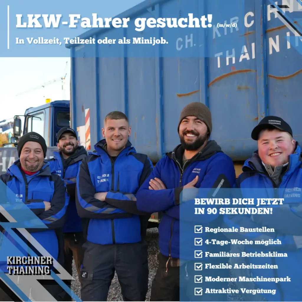 Arbeiten im Team Kirchner – Karriere im Tiefbau bei Landsberg