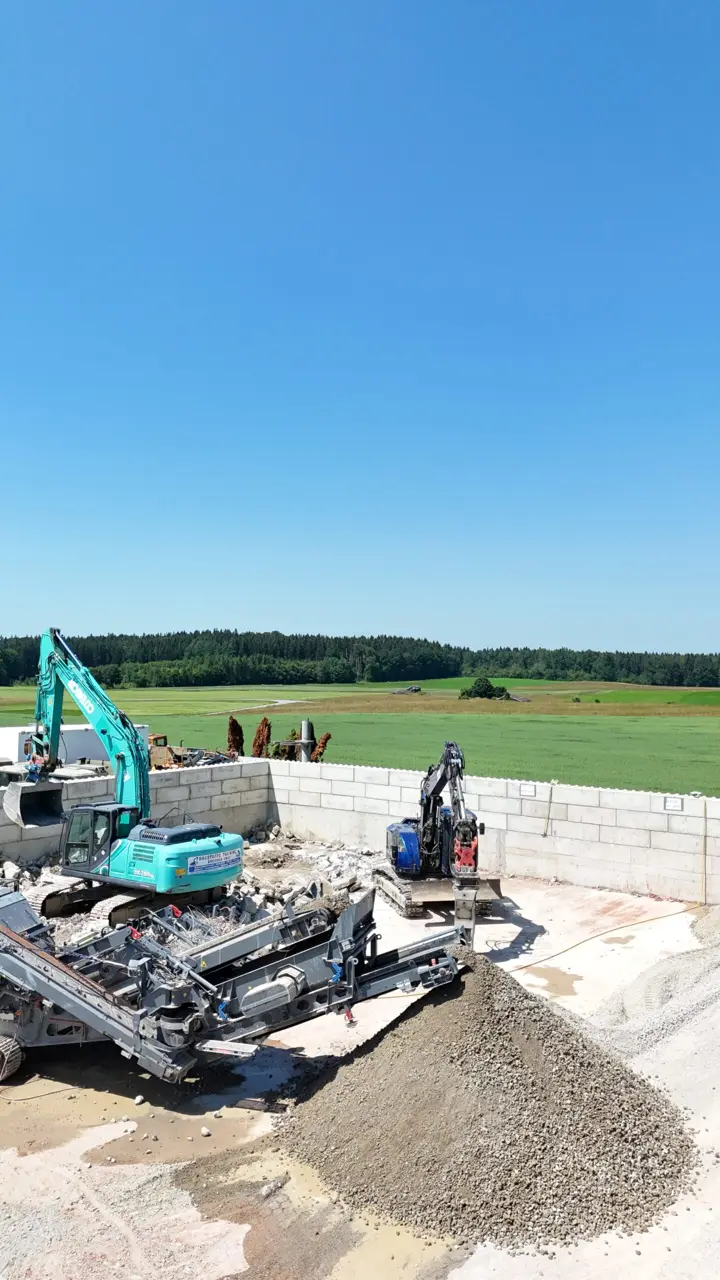 Entsorgung und Recycling von Bauschutt bei Thaining